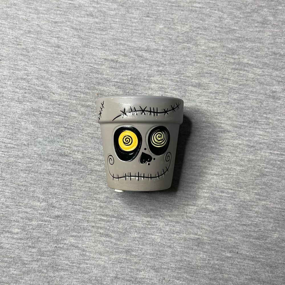 Halloween Skeleton Face 3” Succulent Small Plant Pot